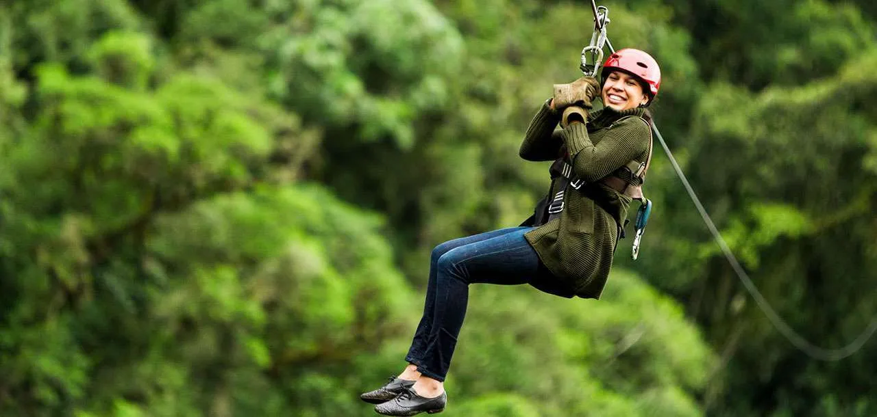 Zipline adventure at Adventureworks Nashville North in Whites Creek, Tennessee